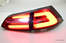 SWCeli LED Rckleuchten passend fr Golf 7.5 Facelift Variant Kombi 18-20 red/clear LED Wischblinker fr OE LED