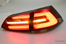 SWCeli LED Rckleuchten passend fr Golf 7.5 Facelift Variant Kombi 18-20 red/clear LED Wischblinker fr OE LED