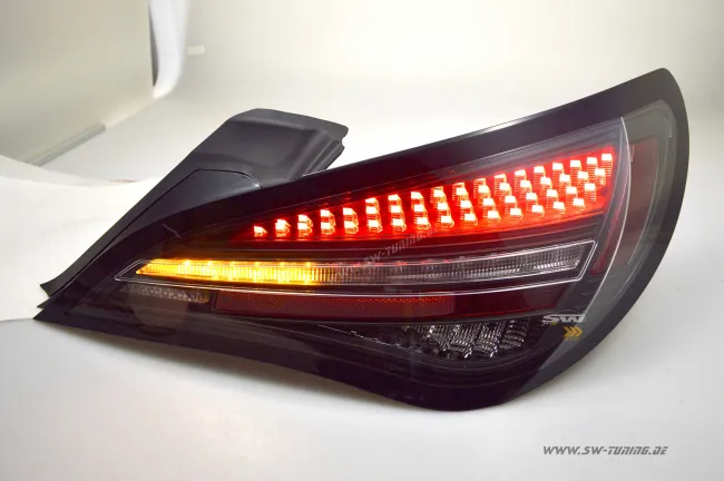 SW-Celi full LED rear lights suitable for Mercedes CLA C117/X117 13-19 Black/clear