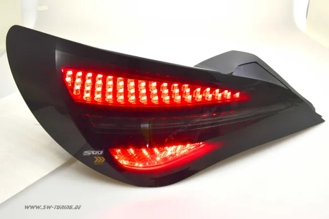 SW-Celi full LED rear lights suitable for Mercedes CLA C117/X117 13-19 Cherry Red smoke