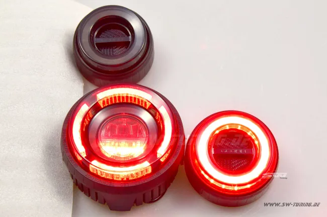 SW-Celi LED Rückleuchten für Landrover Defender 90 110 130 L316 1990-2016 smoke