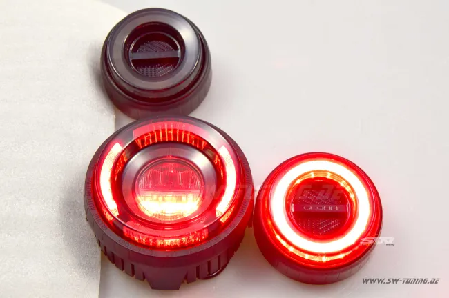 SW-Celi LED Rückleuchten für Landrover Defender 90 110 130 L316 1990-2016 smoke
