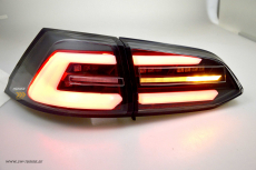 SWCeli LED Rckleuchten passend fr Golf 7 Variant Kombi 13-17 Black RED-Lightbar LED Wischblinker