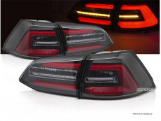 SWCeli LED taillights suitable for Golf 7.5 Facelift Variant Stationwagon 18-20 Black RED-Lightbar for OE LED