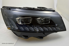 SW-DRL FULL LED headlights suitable for VW T6.1 20-23 LED daytime running lights Lighttube black Upgrade