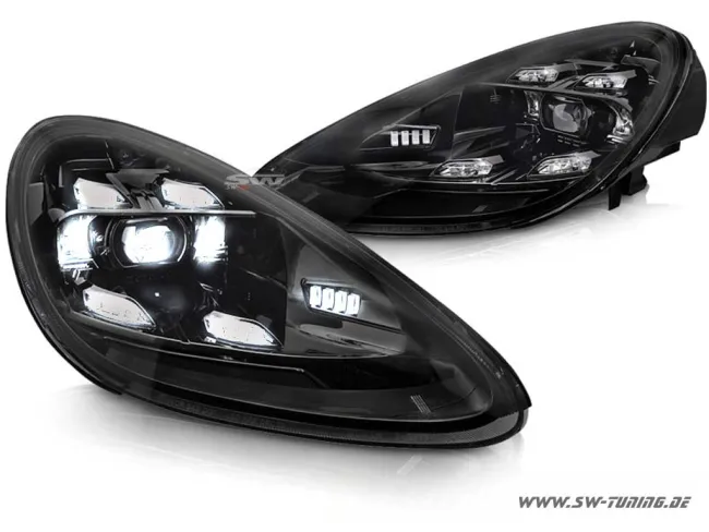 SW-DRL Voll LED Scheinwerfer passend für Cayenne II 958.1 92A LED Abblendlicht Tagfahlricht Fernlicht Abbiegelicht