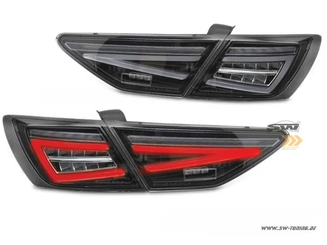 SW-Celi Voll LED Rückleuchten passend für Seat Leon III Typ 5F 12-20 Black/clear für Werks LED