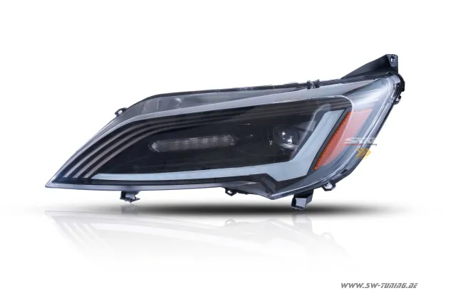 SW-DRLTube Upgrade Voll LED Scheinwerfer passend für Fiat Ducato III 250 | Citroen Jumper II | Peugeot Boxer | 14-24 II LED TFL Black