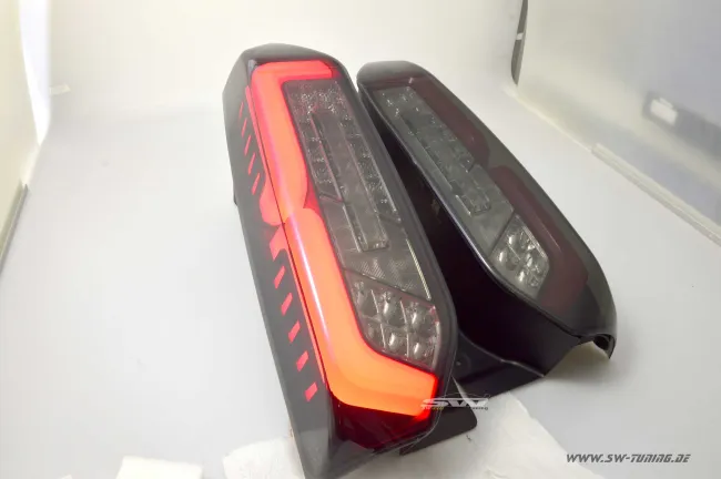 SW-Celi Voll LED Rückleuchten passend für Ford Transit-Custom Tourneo-Custom Mk2 24-28 Black/smoke für Werks Glühbrinen