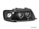 Angel Eye Scheinwerfer passend für Audi A3 8L 96-00 2 LED Standlichtringe Black