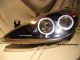 angel eye headlights Peugeot 307 2 LED halo rims black