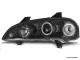 angel eye headlights Opel Tigra 95-00 2 halo rims black