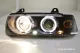 angel eye headlights for BMW E36 Coupé/convertable 92-98 2 LED halo rims black