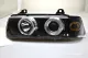 angel eye headlights for BMW E36 Coupé/convertable 92-98 2 LED halo rims black