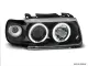 Angel Eye headlights VW Polo 95-98 2 halo rims black