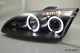 angel eye headlights Ford Focus Mk2 04-08 2 LED halo rims black