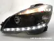SW-DRL headlights suitable for Mercedes Benz C-Class W204 LED DRL 07-11 black