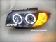 Angel Eye headlights BMW 1er E87 E81 E88 E82 04-11 CCFL-helo rims black