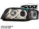 Angel Eye Scheinwerfer Audi A6 4B/5C 01-03 Standlichtringe black