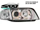 angel eye headlights Audi A6 97-00 halo rims chrome