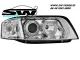 angel eye headlights Audi A6 97-00 halo rims chrome