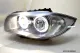 Angel eye headlights BMW 1 Series E87 E88 E81 E82 04-11 High LED halo rims Black
