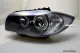 Angel eye headlights BMW 1 Series E87 E88 E81 E82 04-11 High LED halo rims Black