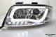 SW-LTube headlights Audi A6 4B FL 01-04 LED Lighttube chrome