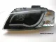 SW-LTube headlights suitable for Audi A3 8P 03-08 Lighttube positionslight black