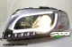 SW-LTube headlights suitable for Audi A3 8P 03-08 Lighttube positionslight black