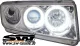 SW-CCFL Angel Eye headlights Skoda Fabia I 6Y 99-07 CCFL-helo rims chrome