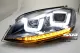 SWDRLtube Scheinwerfer VW Golf 7 12-16 LED Blinker / U-TFL R87 Chrom-Line black