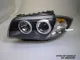 Angel Eye headlights suitable for BMW 1Series E87/E81 LED helo Rims black