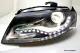 SW-DRL headlights for AUDI A4 B8 8K 08-11 LED-DRL R87 black