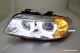 SW-Ltube Angel Eye headlights for BMW E90 E91 05-13 2 High U-LED positionslight chrome
