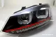 SW-Light headlights VW Polo V 6R 6C 10-17 LED U-Tube positionslight black RED-Line
