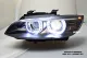 SW-Ltube Angel Eye Xenon headlights for BMW E92 E93 05-08 2 High U-LED DRL-positionslight black without AFS