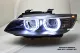 SW-Ltube Angel Eye Xenon headlights for BMW E92 E93 05-08 2 High U-LED DRL-positionslight black without AFS