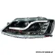 SW-DRLTube headlights VW Jetta VI Type 162 10-14 black with LED DRL R87 Lighttube