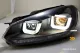 SW-DRLtube Scheinwerfer VW Golf VI 08-12 Dynamischer Blinker LED TFL U-Lighttube black