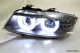 SW-DRLtube Angel Eye Xenon Scheinwerfer für 3er BMW E90 E91 LCI 09-13 High U-LED-DRL Black ohne AFS