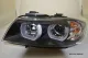 SW-Ltube Angel Eye Xenon Headlight for 3Series BMW E90 E91 05-09 High U-LED Black without AFS