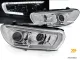 SW-DRLtube headlights VW Scirocco III Type 13 08-14 LED DRL + LED Indicator chrome