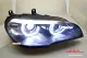 SW-DRLtube Angel Eye LED headlights for BMW X5 E70 07-10 High U-LED DRL black without AFS ugrade