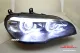 SW-DRLtube Angel Eye LED headlights for BMW X5 E70 07-10 High U-LED DRL black without AFS ugrade