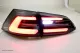 SWCeli LED Rückleuchten passend für VW Golf 7 Variant Kombi 13-17 Black LED Wischblinker