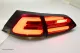 SWCeli LED Rückleuchten passend für Golf 7.5 Facelift Variant Kombi 18-20 red/smoke LED Wischblinker für OE LED