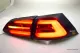 SWCeli LED Rückleuchten passend für Golf 7.5 Facelift Variant Kombi 18-20 red/smoke LED Wischblinker für OE LED