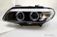 SW angel eye Xenon headlights suitable for BMW E53 LCI 03-07 X5 Facelift LED halo rims black