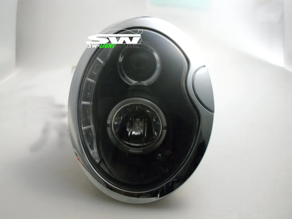 Mini R53 Scheinwerfer SW-Light Scheinwerfer Mini R50/R52/R53 01-04 LED Tagfahrlicht-Optik black